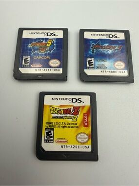 Mega Man DS Bundle Black Ace + Battle Network 5 + DBZ Supersonic Warriors 2